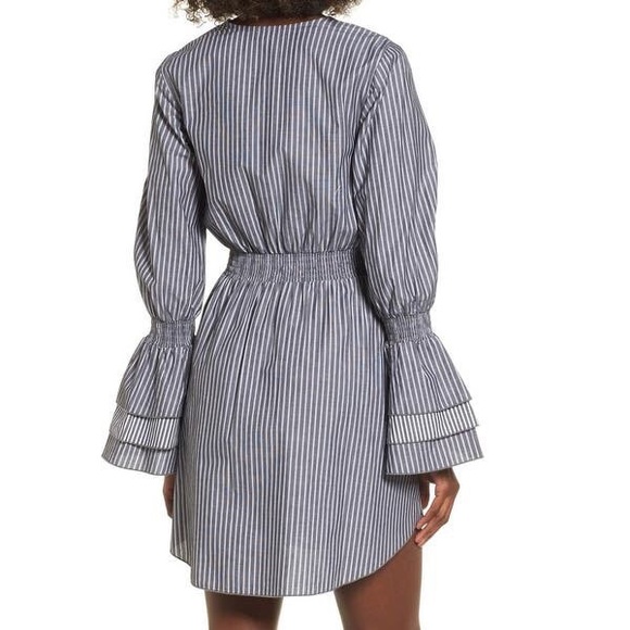 NWOT BP Striped Bell Sleeve Dress - Picture 1 of 4